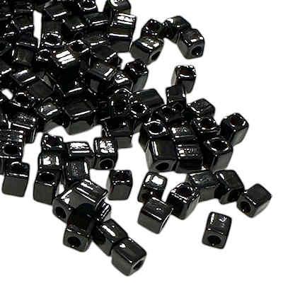 3mm Cube Bead, #401, Black (10 gr.) (Miyuki)