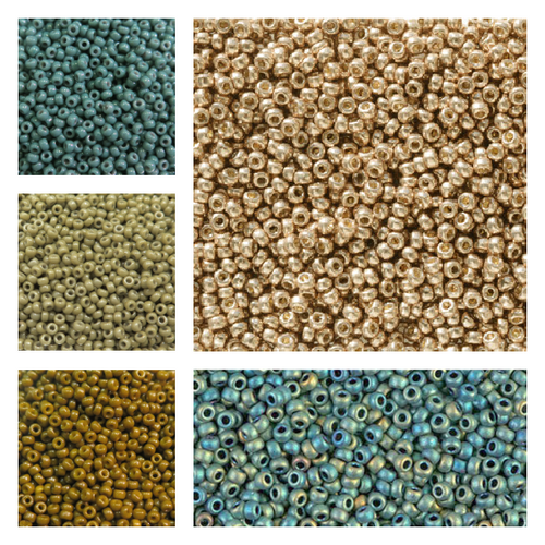 Ombre Rope Seed Bead Set (15 gr. ea. of 5 colors)