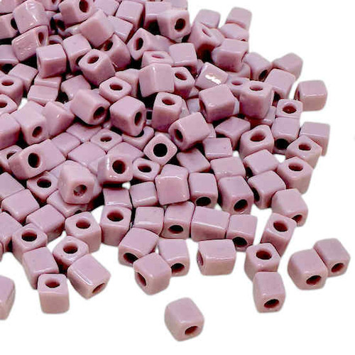 4mm Cube Beads, #410, Opaque Amethyst (10 gr.) (Miyuki)