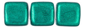 2-Hole Tile Beads, Saturated Metallic Arcadia (Qty: 25)