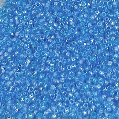 15-0163B, Transparent Dark Aquamarine AB (14 gr.) Toho (Discontinued)