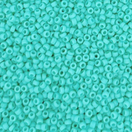 15-0055F, Matte Opaque Turquoise (14 gr.) Toho