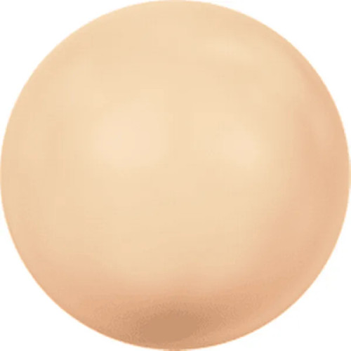 14mm Swarovski Pearls, 5811 (1.4mm hole) Peach (Qty: 2)