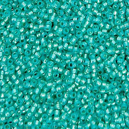 15-2104, Silver-Lined Milky Teal (14 gr.) (Discontinued)