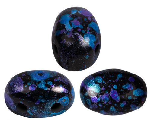 Samos par Puca Beads, Enamel Blue (Qty: 25)