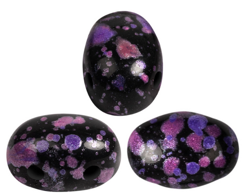 Samos par Puca Beads, Enamel Purple & Pink (Qty: 25)