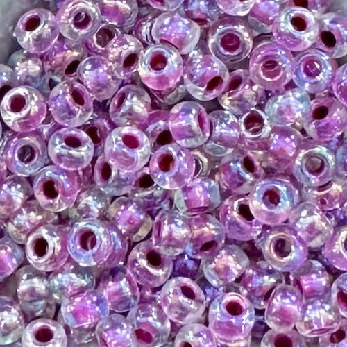 6-0264, Raspberry Lined Crystal AB (28 gr.) Miyuki 