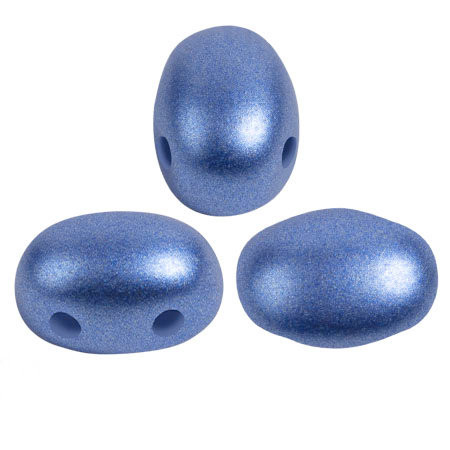 Samos par Puca Beads, Metal Shine Royal Blue (Qty: 25)