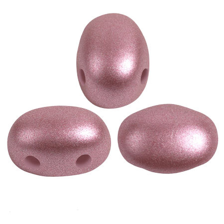 Samos par Puca Beads, Metal Shine Powder Rose (Qty: 25)