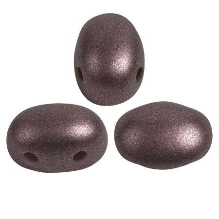 Samos par Puca Beads, Metal Shine Plum (Qty: 25)