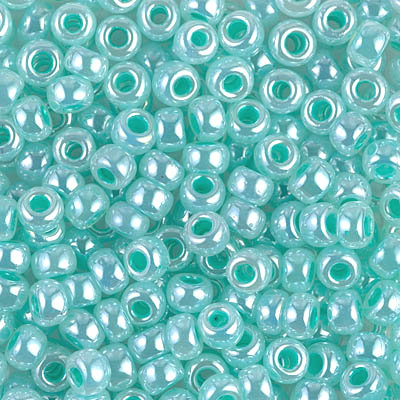 6-0536, Aqua Green Ceylon (28 gr.) Miyuki - Jill Wiseman Designs
