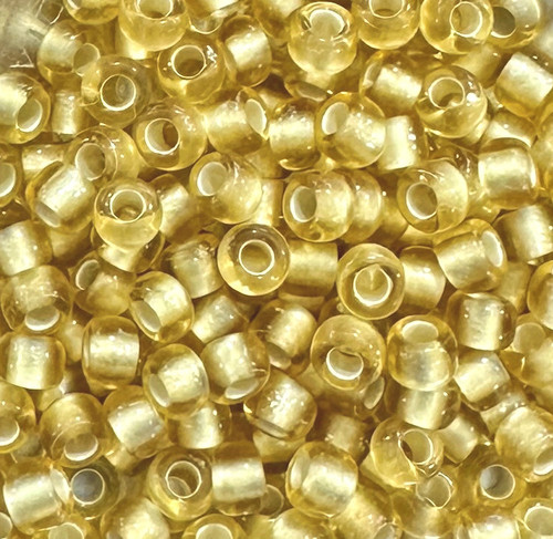 6-0022F, Matte Silver-Lined  Light Topaz (28 gr.) Toho