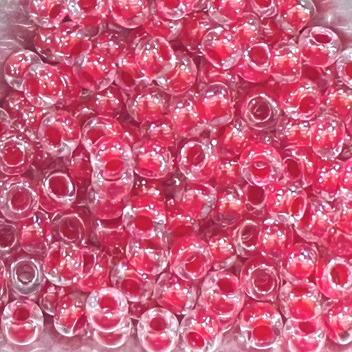 6-0226, Dark Coral-Lined Crystal (28 gr.) Miyuki 