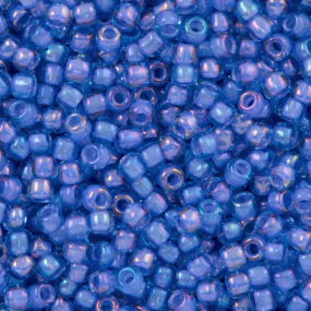 11-0934, Inside-Color Light Sapphire/Opaque Purple-Lined (28 gr.) Toho