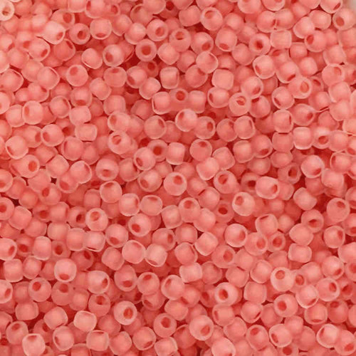 11-779FM, Matte Salmon-Lined Crystal AB (28 gr.) Toho