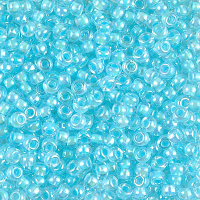 8-0278, Aqua Lined Crystal AB (28 gr.) Miyuki - Jill Wiseman Designs
