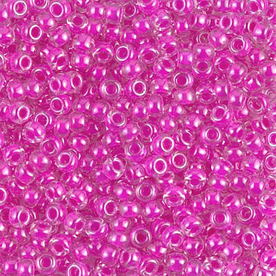 8-0209, Fuchsia-Lined Crystal (28 gr.) Miyuki