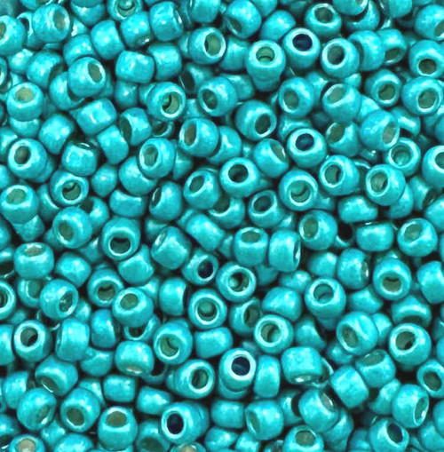 8-PF0569F, PermaFinish Matte Turquoise (28 gr.) Toho (Discontinued)