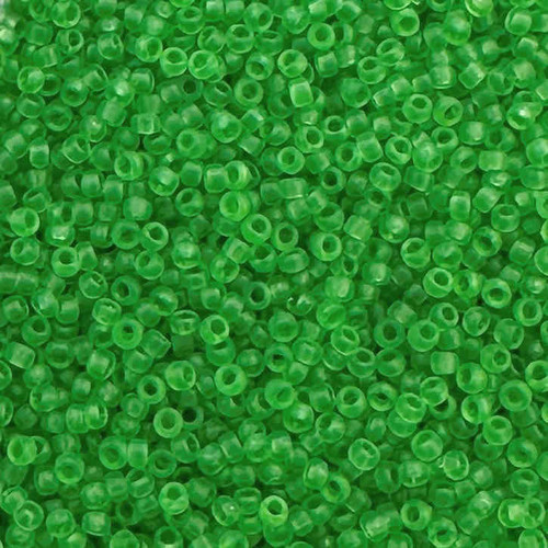 15-0007F, Transparent Matte Peridot (14 gr.) Toho