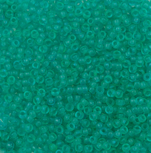 15-1614, Dyed Semi-Matte Transparent Aqua (14 gr.) Miyuki (Matches DB-0774)