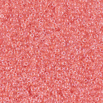 15-0214, Salmon-Lined Crystal (14 gr.) Miyuki 