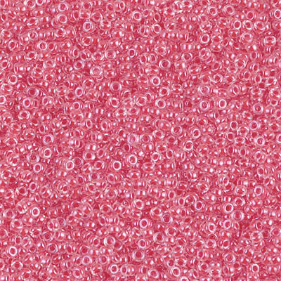 15-0226, Dark Coral-Lined Crystal (14 gr.) Miyuki 