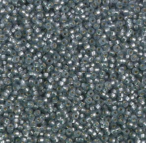 15-1657, Dyed Semi-Matte Silver-Lined Gray (14 gr.) Miyuki (Matches DB-0697)