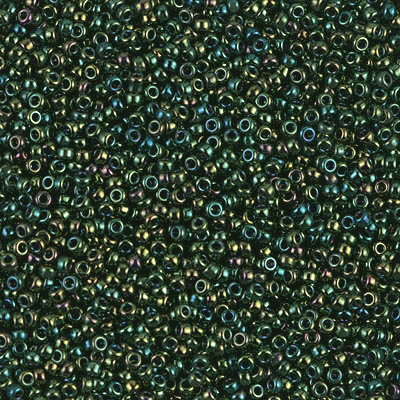 15-0453, Metallic Forest Green Iris (14 gr.) Miyuki (Matches DB-0003)