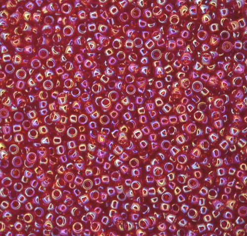 15-0165C, Transparent Ruby AB (14 gr.) Toho