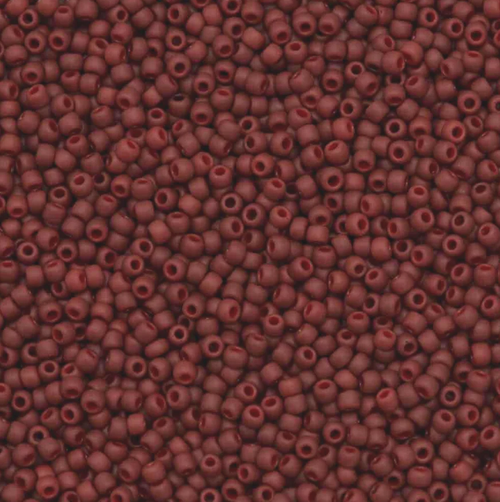 15-2609F, Semi-Glazed Red (14 gr.) Toho