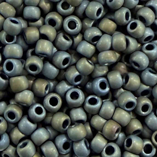 6-F0451A, Matte Hematite Iris (28 gr.) Toho