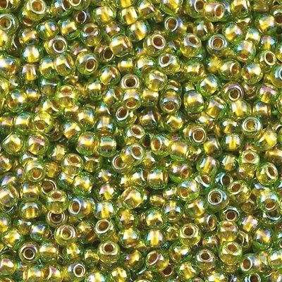 6-0996, Gold-Lined Peridot AB (28 gr.) Toho