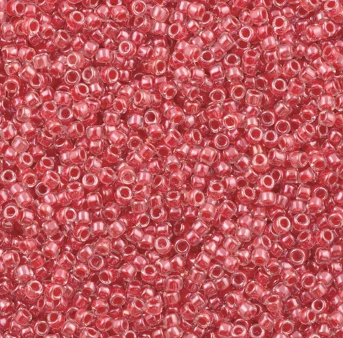 15-0341, Red-Lined Crystal (14 gr.) Toho