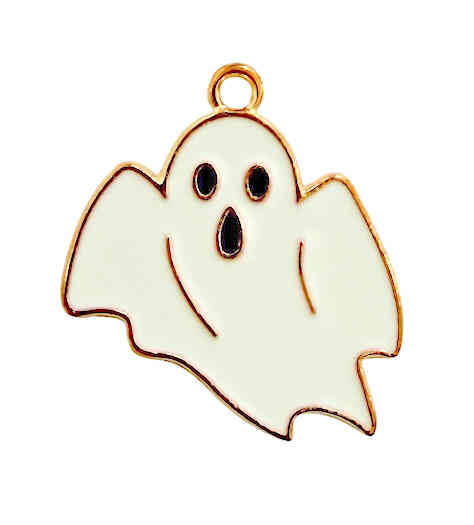 Ghost Charm, 25 x 23mm (Qty: 1) 