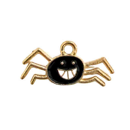 Smiling Spider Charm, 21 x 10mm (Qty: 1) 