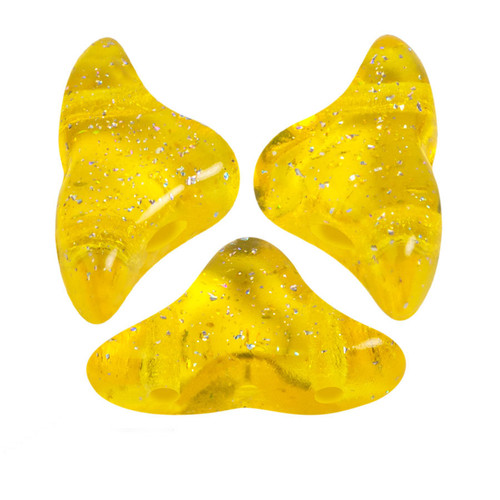 Helios par Puca Beads, Transparent Constellation Yellow (Qty: 25)