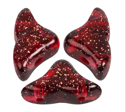 Helios par Puca Beads, Transparent Constellation Garnet (Qty: 25)