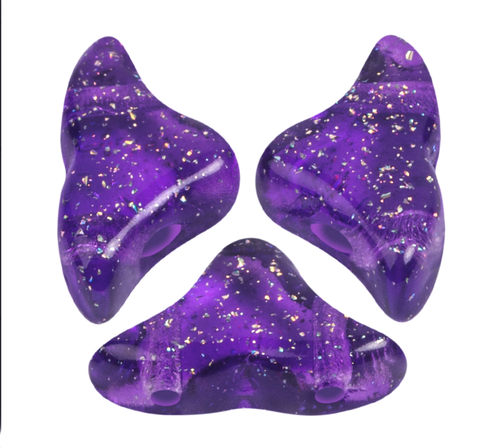 Helios par Puca Beads, Transparent Constellation Violet (Qty: 25)