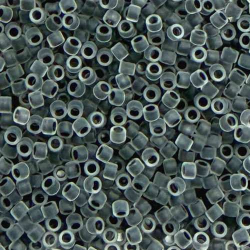 TOHO Aiko 11-344FM, Frosted Charcoal-Lined Crystal (5 grams)