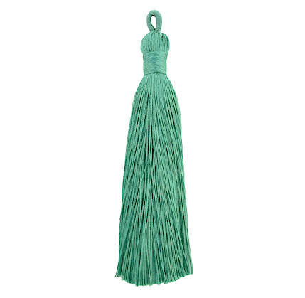 80mm Nylon Tassels, Eucalyptus (Qty: 1) Overstock
