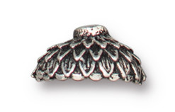 TierraCast Acorn Bead Cap, Antique Silver-Plated (Qty: 2) Overstock