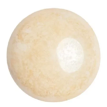 14mm Cabochon par Puca, Opaque Beige Ceramic Look (Qty: 1) Overstock