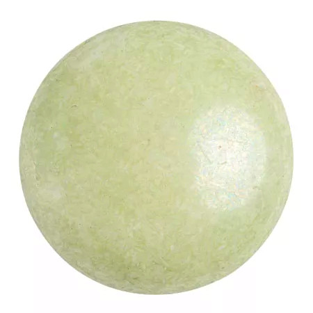 14mm Cabochon par Puca, Opaque Light Green Ceramic Look (Qty: 1) Overstock