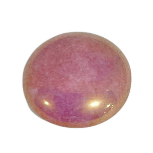 14mm Cabochon par Puca, Opaque Violet/Gold Ceramic Look (Qty: 1) Overstock