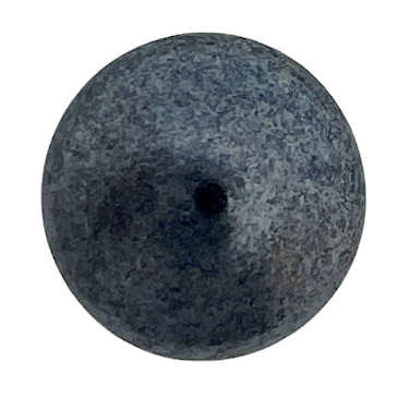 14mm Cabochon par Puca, Jet Hematite (Qty: 1) Overstock