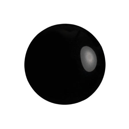 18mm Cabochon par Puca, Jet (Qty: 1) Overstock