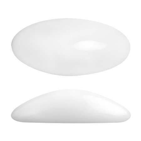 Athos par Puca, Opaque White, 20 x 10 x 6mm (Qty: 1) Overstock