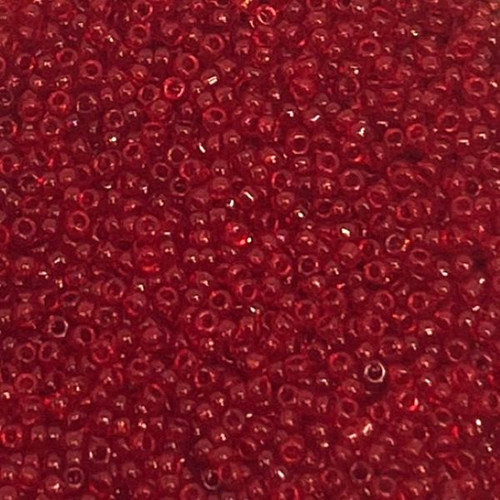 15-0141, Transparent Red (14 gr.) Miyuki Overstock