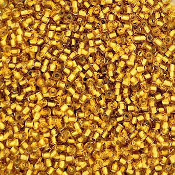 15-0022C, Silver-Lined Topaz (14 gr.) Toho Overstock
