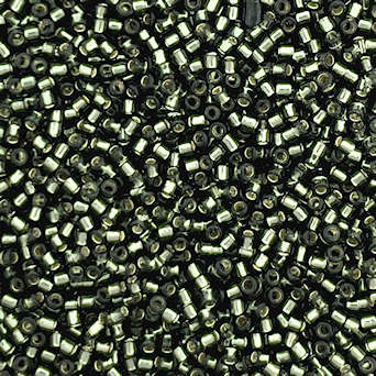 15-0029C, Silver-Lined Dark Black Diamond (14 gr.) Toho Overstock